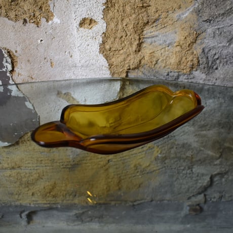 AMBER GLASS PLATE