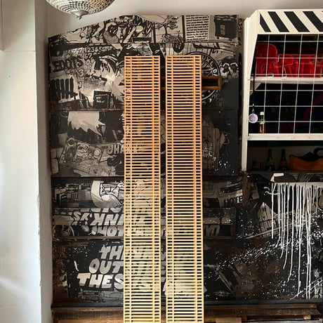 USED WOODEN RUDDER CD RACK