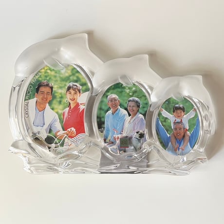 USED "HOYA" CRYSTAL PHOTO FRAME