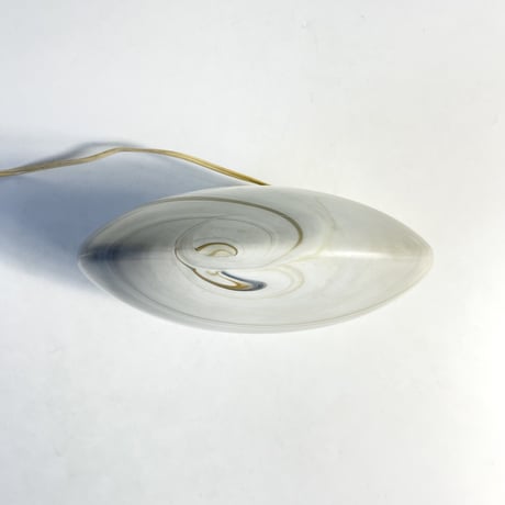 USED 70'S "PEILL&PUTZLER / CARRARA" MARBLE GLASS TABLE LAMP