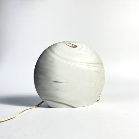 USED 70'S "PEILL&PUTZLER / CARRARA" MARBLE GLASS TABLE LAMP