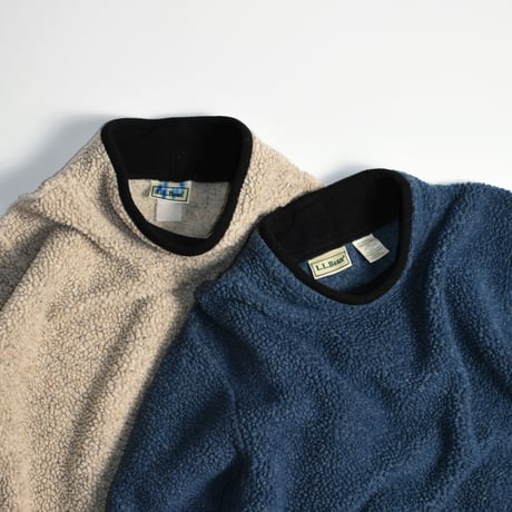 USED "L.L.BEAN" MOCK NECK FLEECE PULLOVER