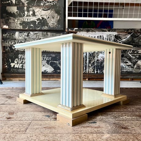 USED WOODEN & PLASTIC CENTER TABLE