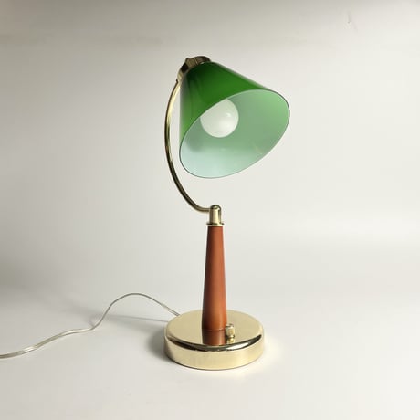 USED GLASS SHADE DIMMING DESK LAMP