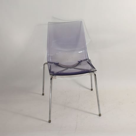 USED "SLIM" ACRYLIC IRON LEG CHAIR