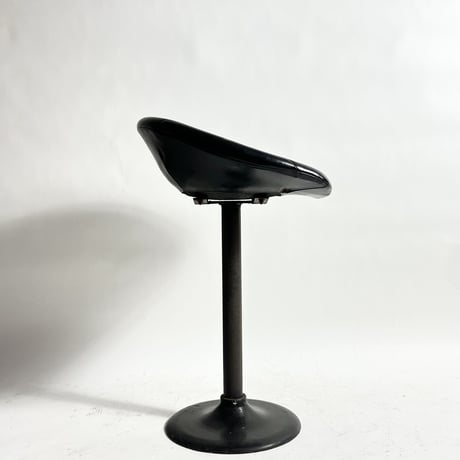 VINTAGE 60'S LEATHER SEAT COUNTER CHAIR
