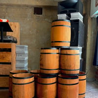 USED WOODEN BARREL