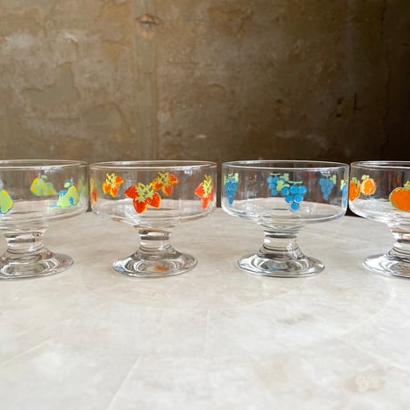 JAPAN NEW “SASAKI GLASS” FRUIT GLASS