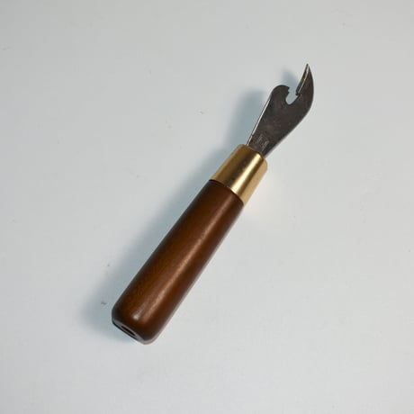 USED WOODEN CAN-OPENER & BOTTLE OPENER HOLDER