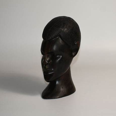 USED WOODEN FACE STATUE
