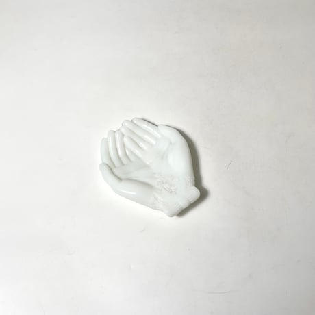 USED MILK GLASS ACCESSORY TRAY