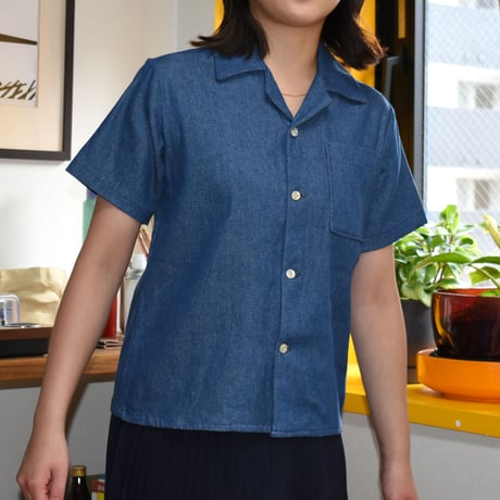 USED DENIM S/S SHIRT