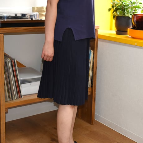 USED 70’S WOOL PLEATED SKIRT