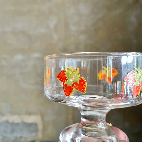 JAPAN NEW “SASAKI GLASS” FRUIT GLASS
