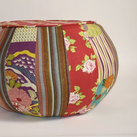VINTAGE JAPANESE FABRIC STOOL