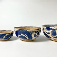 VINTAGE EARLY 1900 MEXICAN FOLK ART HANDMADE PAINTED TRRA COTTA POTTERY BOWL
