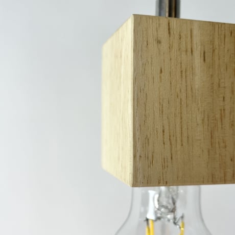 USED WOODEN BASE PENDANT LAMP