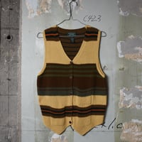 LADIES USED 90'S "LAUREN RALPH LAUREN" HAND KNIT VEST