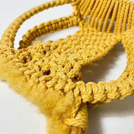 VINTAGE 70S “KING KROKER” MACRAME TOWEL HOLDER