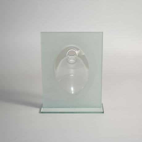 USED GLASS DESIGN FLOWER VASE