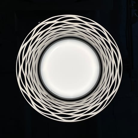 JAPAN USED METAL SHADE PENDANT LAMP