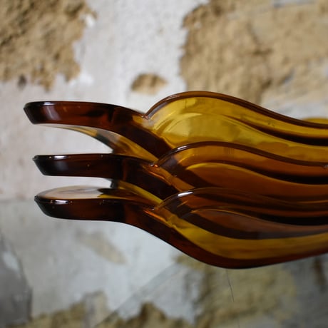AMBER GLASS PLATE