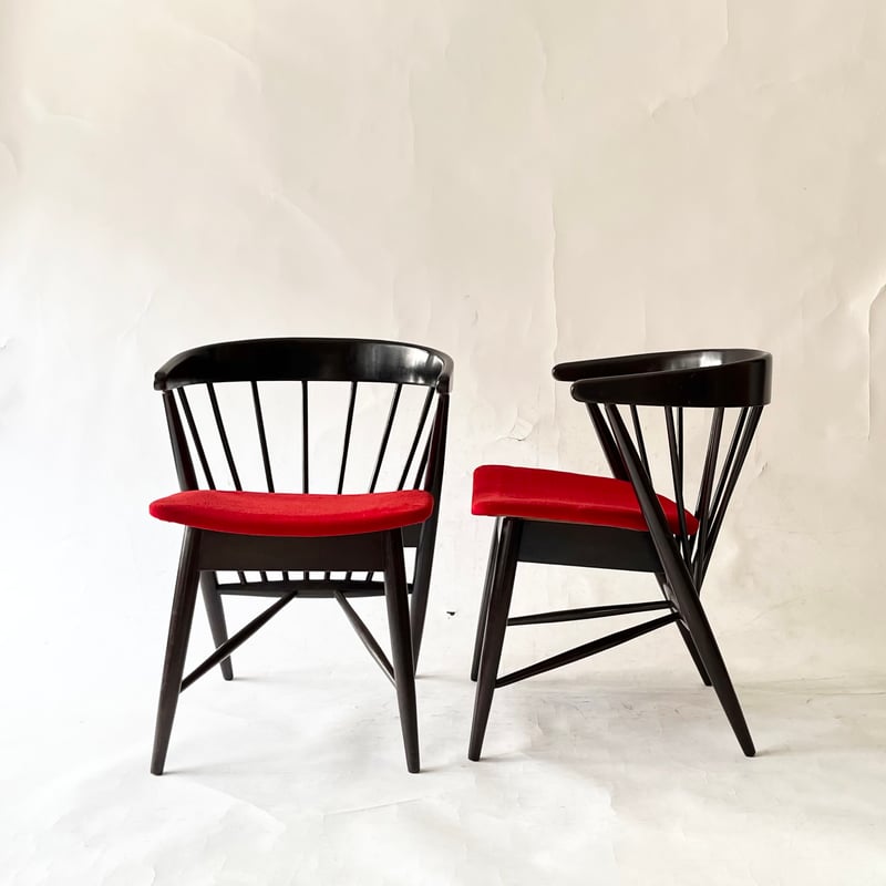 JAPAN VINTAGE 70'S “飛騨産業” WOODEN FRAME FABRIC A