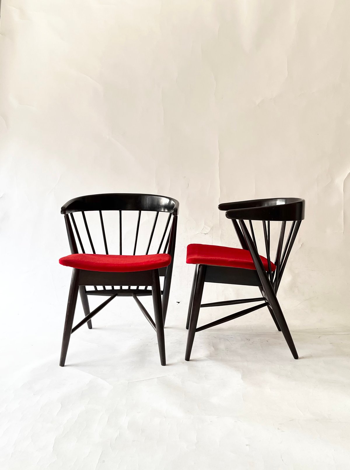 JAPAN VINTAGE 70'S “飛騨産業” WOODEN FRAME FABRIC A