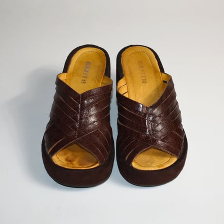 LADIES USED "GAZITH" LEATHER HUARACHE SANDAL