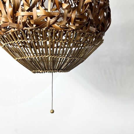 USED BAMBOO FLAME PENDANT LAMP