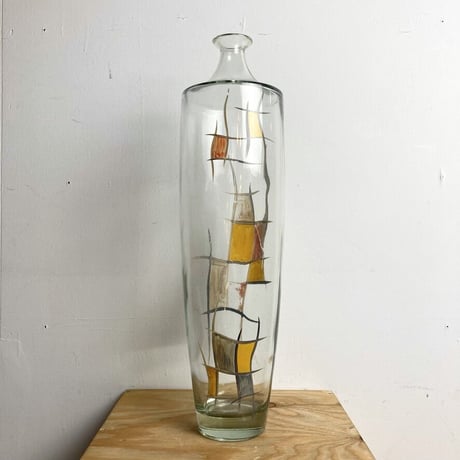 PRINTED GLASS VASE