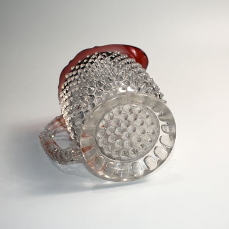 VINTAGE 60'S HOBNAIL GLASS PITCHER
