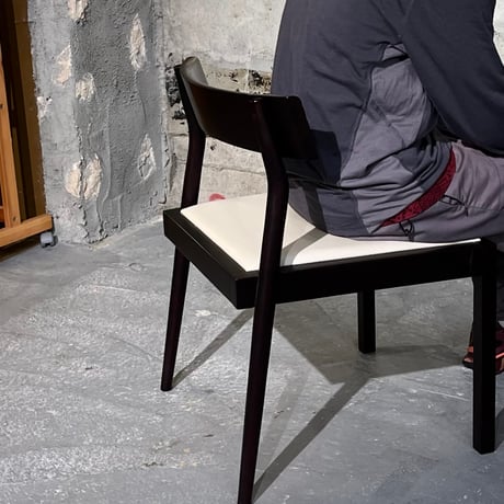 JAPAN USED “FRANCE BED” WOODEN FRAME VINYL LEATHER CHAIR