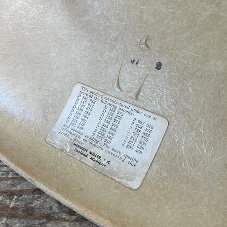VINTAGE 50'S "HERMANMILER / EAMS" SHELL CHAIR