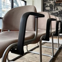 USED 80'S "MAUSER" FABRIC ARM CHAIR DESIGNED BY JURGEN LANGE