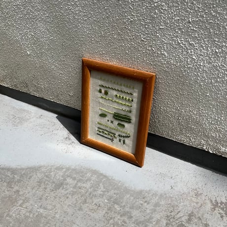 USED UNKNOWN ARTIST EMBROIDERY PAINTING WALL ART