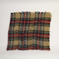 USED PLAID ACRYLIC BLANKET