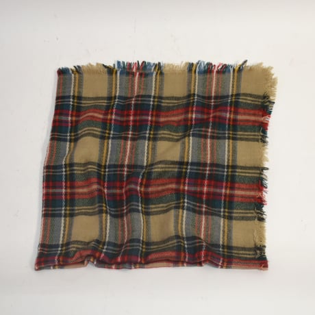 USED PLAID ACRYLIC BLANKET