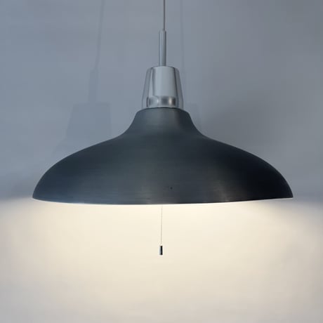 USED ALUMINUM DOME SHADE PENDANT LAMP