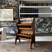 JAPAN USED "KARIMOKU" WOODEN SCUFF RACK