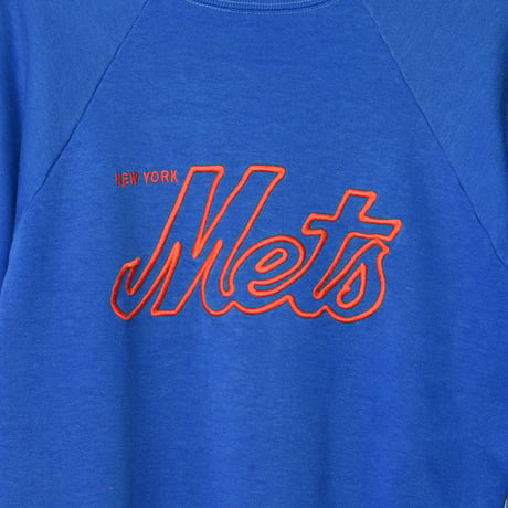 VINTAGE 80'S "NEW YORK METS" RAGLAN SWEAT