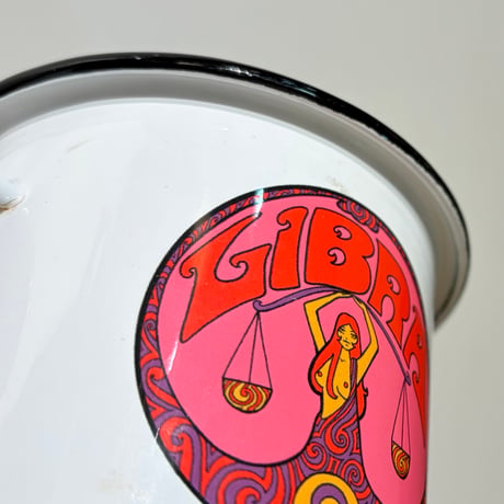 USED LIBRA ENAMEL MUG