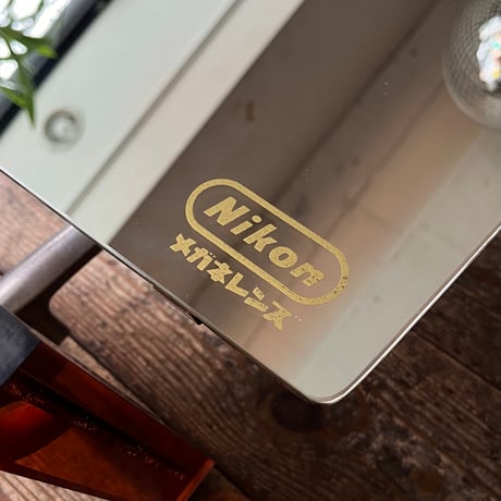 JAPAN USED “NIKON” ACRYL & IRON STAND MIRROR