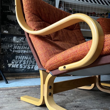 JAPAN USED “FUJI FURNITURE / AJIO” FABRIC 2P SOFA