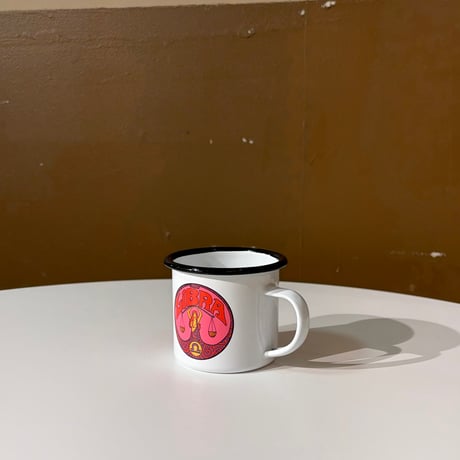 USED LIBRA ENAMEL MUG