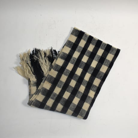USED PLAID WOOL BLANKET