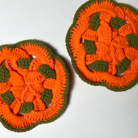 USED HANDMADE CROCHET POT MAT