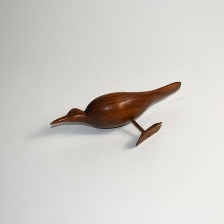USED WOODEN STANDING BIRD STATUE