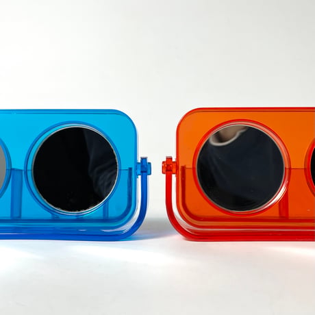 USED PLASTIC PEN HOLDER & STAND MIRROR