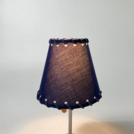 JAPAN USED FABRIC SHADE STEEL TABLE LAMP